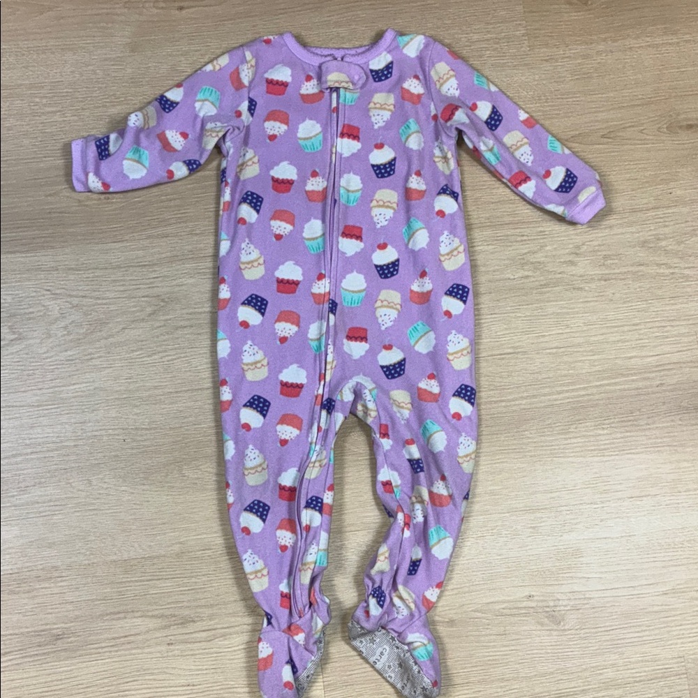 Carter's Lavender Cupcake Print Footie ASO The Vampire Diaries/Legacies 24months